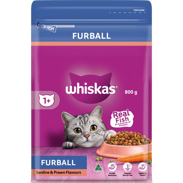 WHISKAS Kitten Dry Cat Food Chicken & Tuna Bag 800g